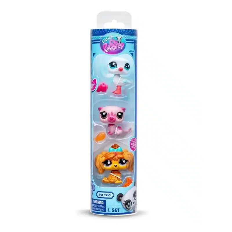 Pack De 3 Mascotas  Little Pet Shop Serie 2 Surtido