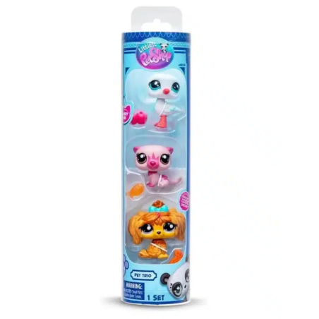 Pack De 3 Mascotas  Little Pet Shop Serie 2 Surtido