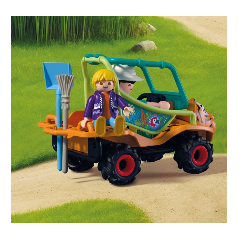 Playmobil Animals & Friends Cuidador De Zoo Con Vehículo 72072