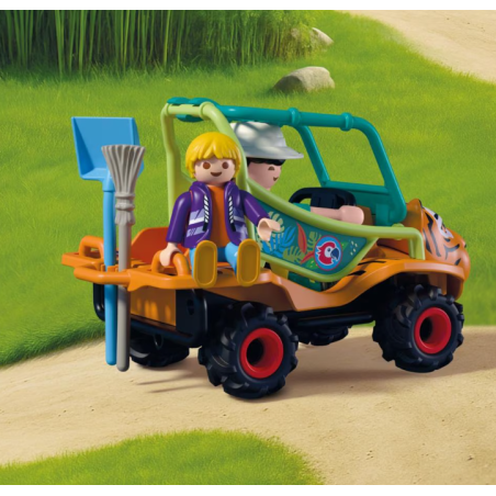 Playmobil Animals & Friends Cuidador De Zoo Con Vehículo 72072