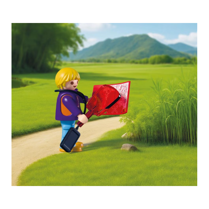 Playmobil Animals & Friends Cuidador De Zoo Con Vehículo 72072