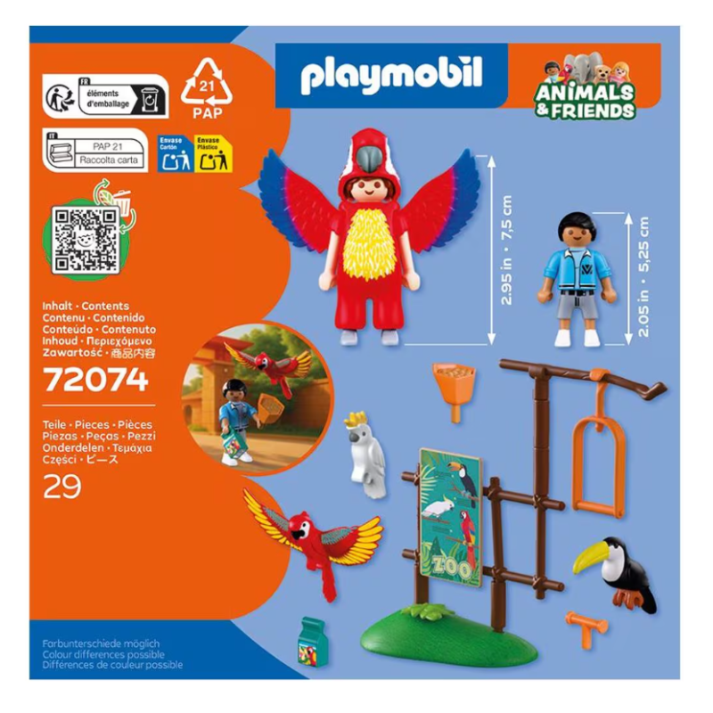 Playmobil Animals & Friends Zoo Mascota 72074