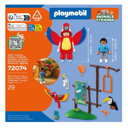 Playmobil Animals & Friends Zoo Mascota 72074