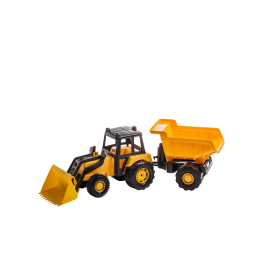 Tractor Con Pala Y Remolque Volquete
