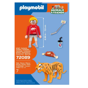 Playmobil Animals & Friends Tigre Y Visitante 72089 De Playmobil 2