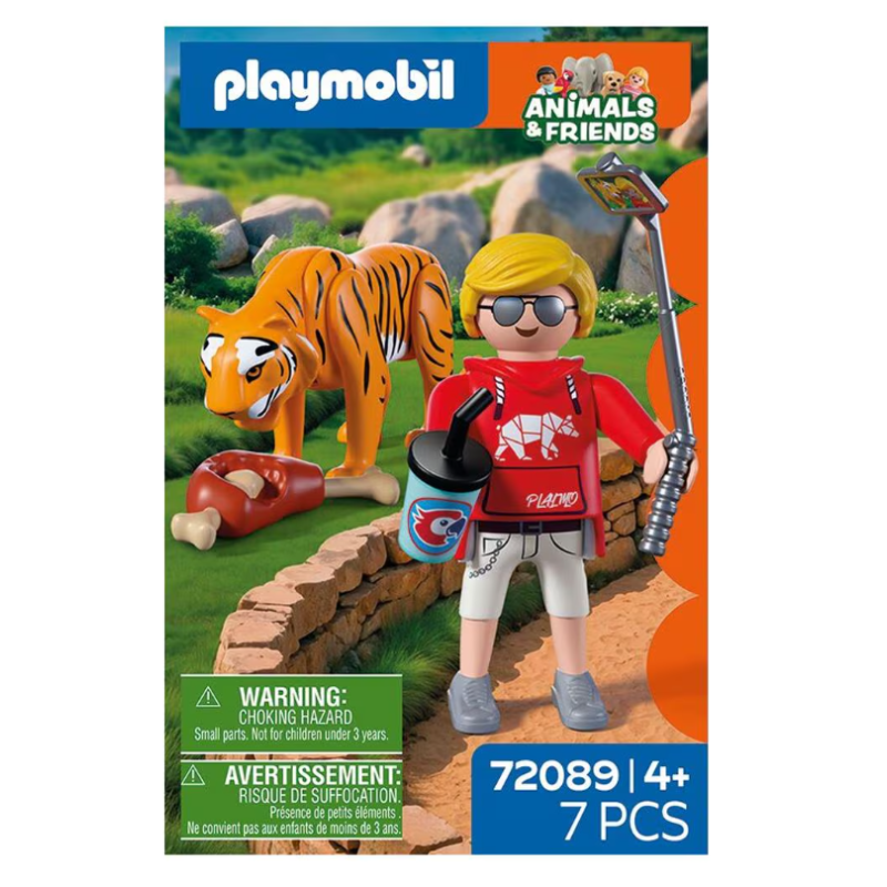 Playmobil Animals & Friends Tigre Y Visitante 72089