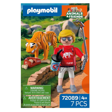 Playmobil Animals & Friends Tigre Y Visitante 72089
