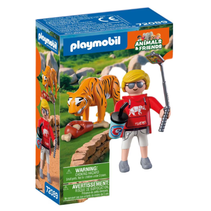 Playmobil Animals & Friends Tigre Y Visitante 72089