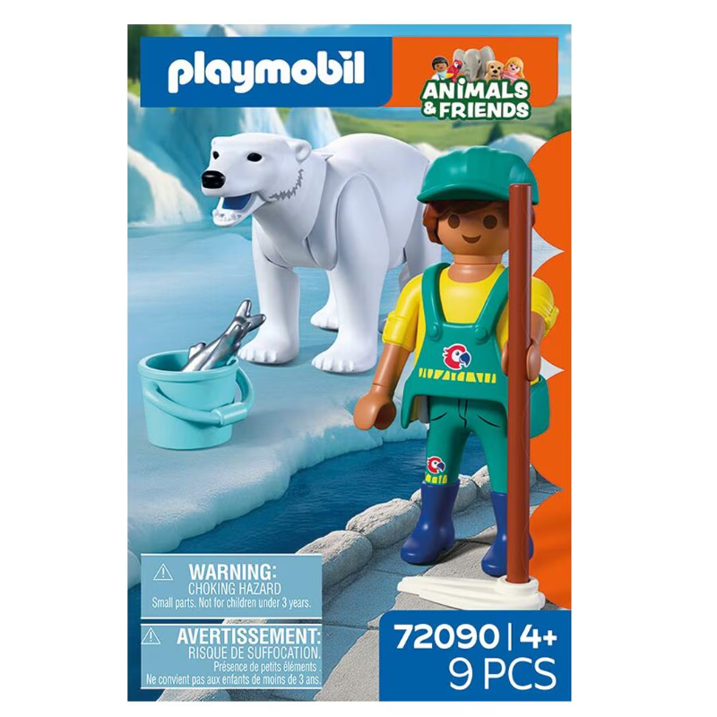 Playmobil Animals & Friends Oso Polar Y Cuidador 72090