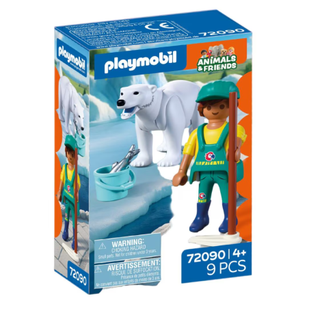 Playmobil Animals & Friends Oso Polar Y Cuidador 72090