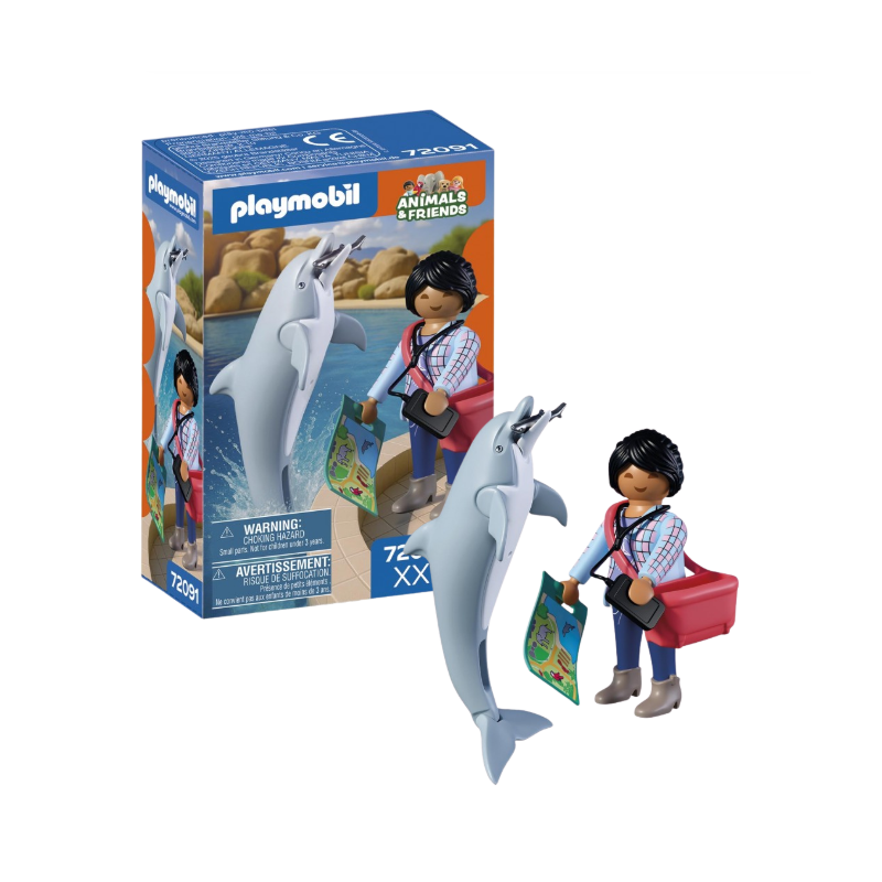 Playmobil Animals & Friends Delfín Y Visitante 720914 De Playmobil