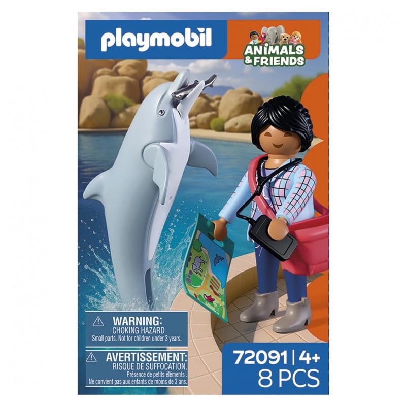 Playmobil Animals & Friends Delfín Y Visitante 72091