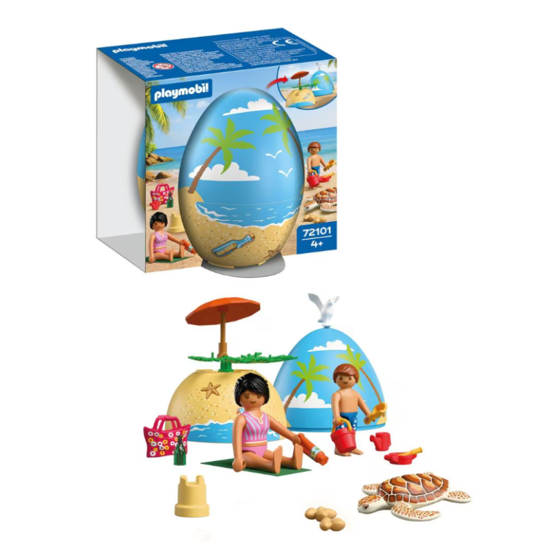 Playmobil My Life Play Egg Vacaciones En La Playa 72101 De Playmobil