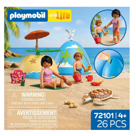 Playmobil My Life Play Egg Vacaciones En La Playa 72101