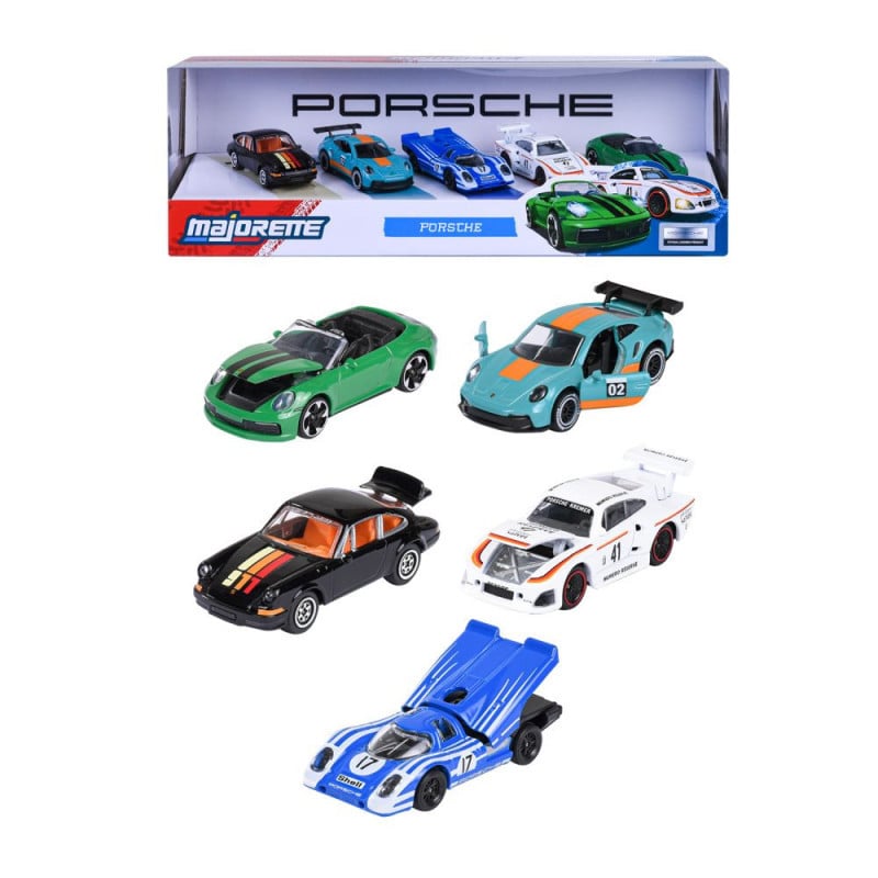 Pack 5 Coches Porsche Majorette
