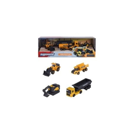 Pack 4 Vehículos De Construcción Majorette