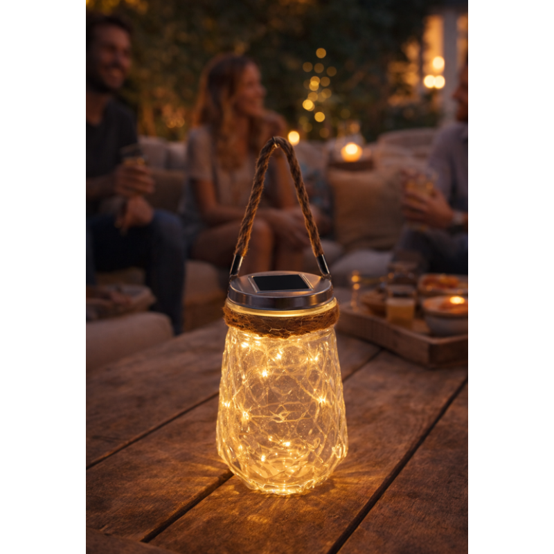 Lámpara Solar De Cristal