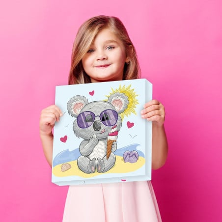 Juego De Diamantes Koala Cream