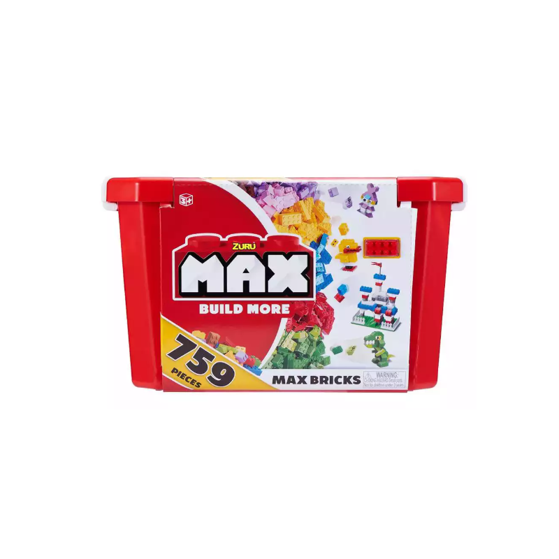 Max Build More Cofre de Construcción 759 Piezas ZURU