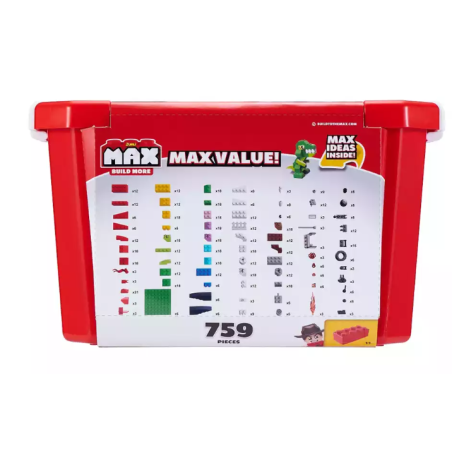Max Build More Cofre de Construcción 759 Piezas ZURU