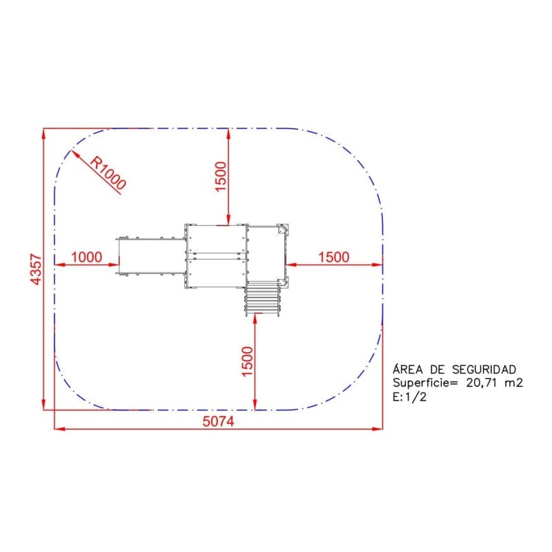 Parque infantil CASITA ELEVADA BASILEA  
