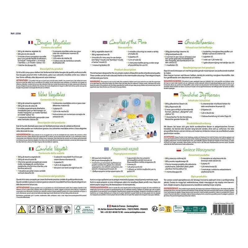 Kit Diseño De Velas Vegetales