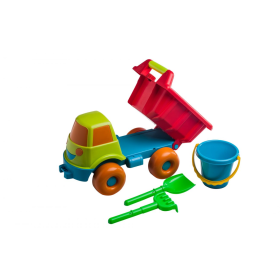 Conjunto Happy Volquete Con Arrastre + Cubo Pala Y Rastrillo