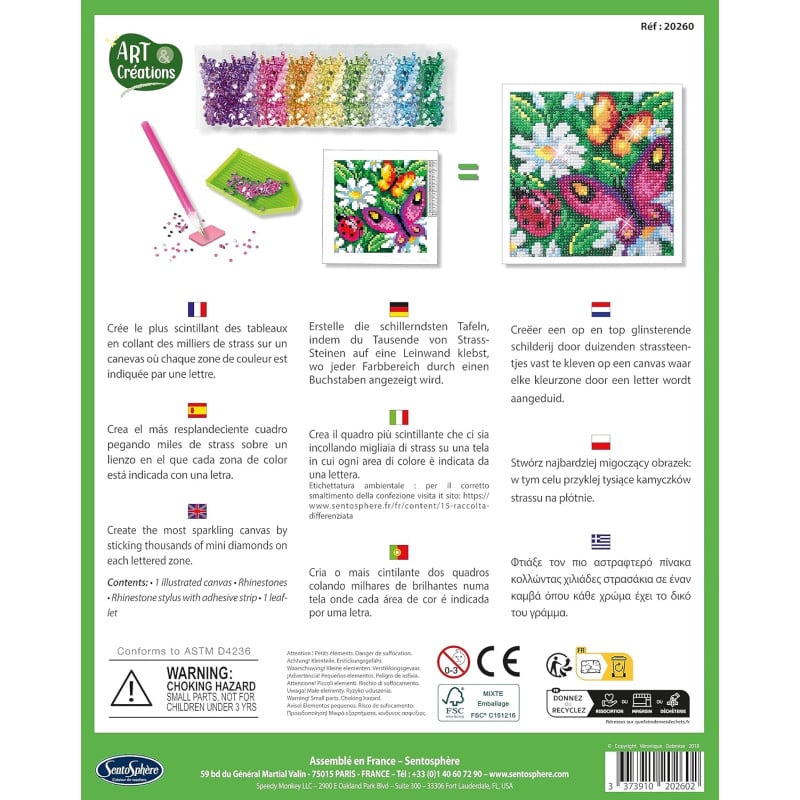 Set Creaciones Con Diamantes Mariposas