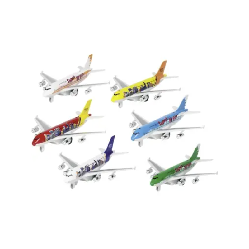 Goki Avión Hojalata 19Cm Luces y Sonidos