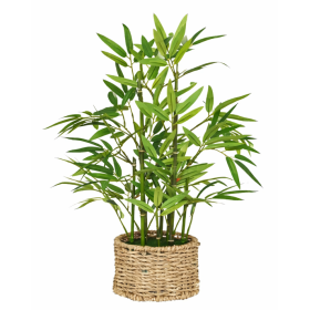 Bambú Artificial Con Maceta De Juinsa