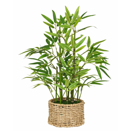 Bambú Artificial Con Maceta De Juinsa