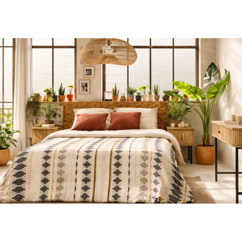 Bambú Artificial Con Maceta