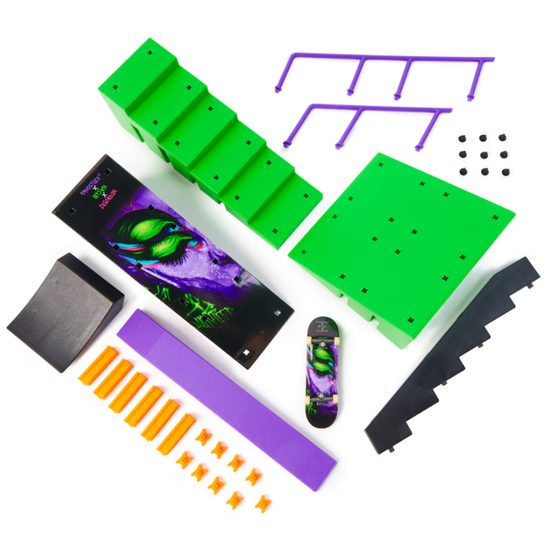 Tech Deck Nyjah X Connect Park Creator Rail Shredder