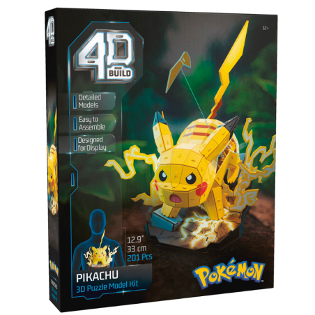Puzzle 4D Build Pokémon Pikachu 3D 201 Piezas
