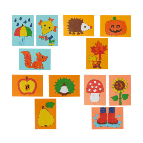 Haba Set Creativo Aprende A Pegar Imágenes Otoñales 2