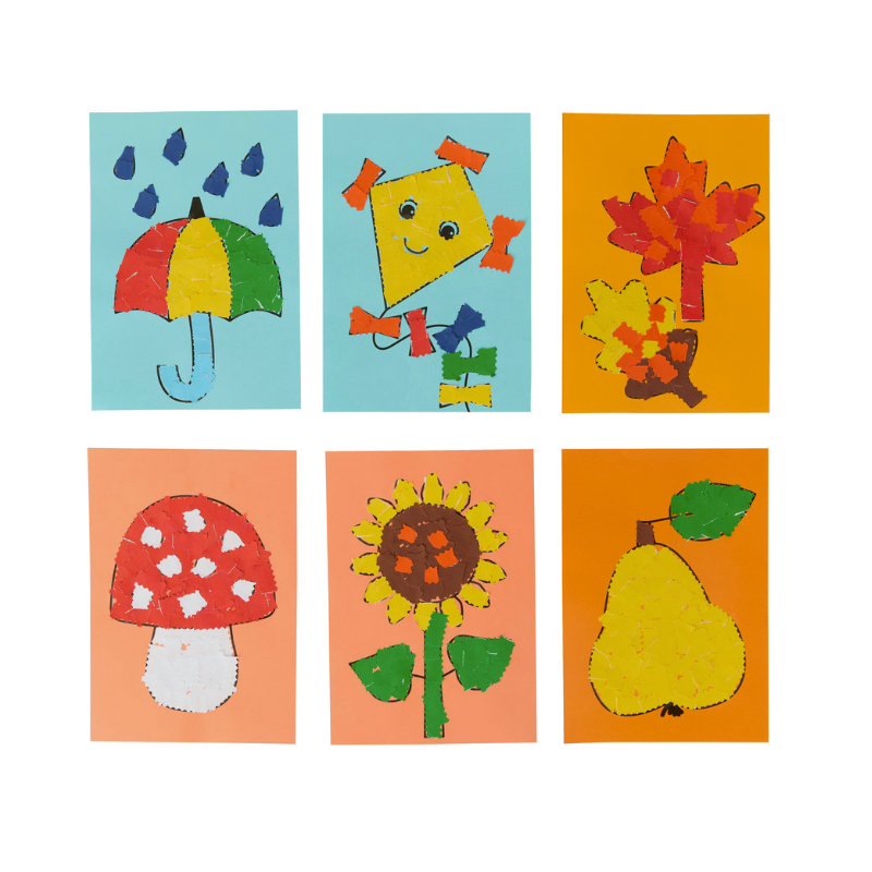 Haba Set Creativo Aprende A Pegar Imágenes Otoñales