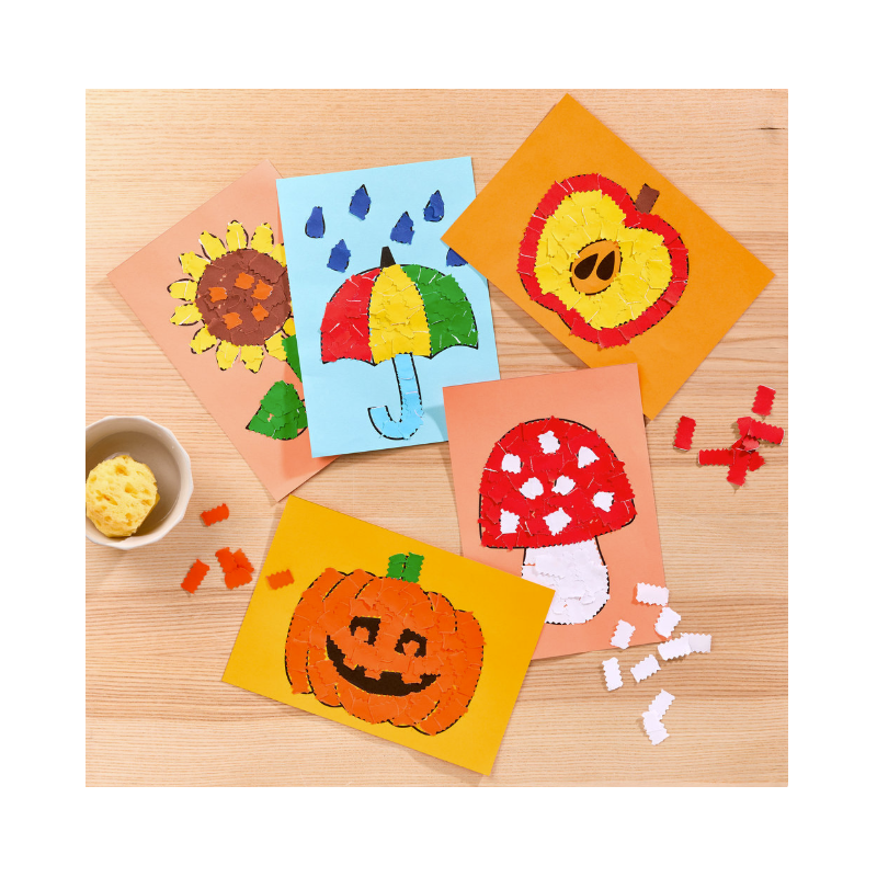 Haba Set Creativo Aprende A Pegar Imágenes Otoñales