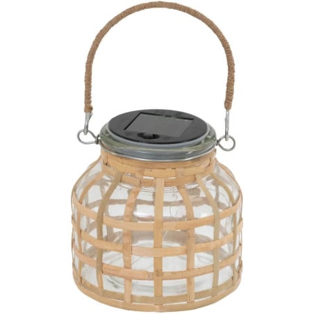 Farol Solar Cristal Y Ratan