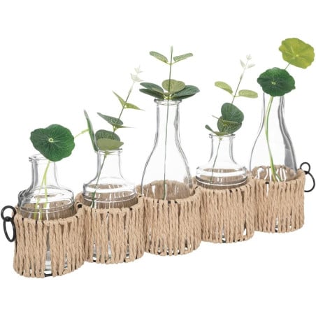 Set 5 Soliflores De Cristal