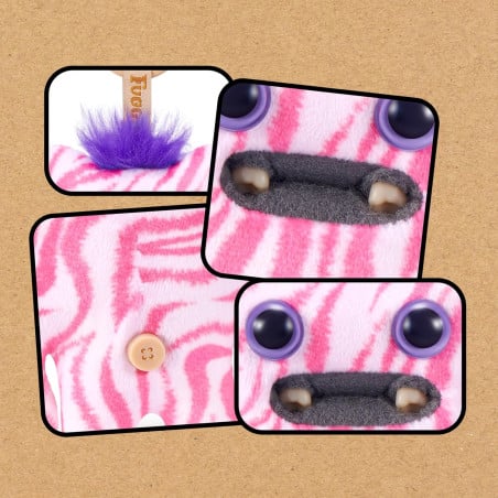 Fuggler Fuggler Baby Pinkles Serie 1B Llavero Peluche