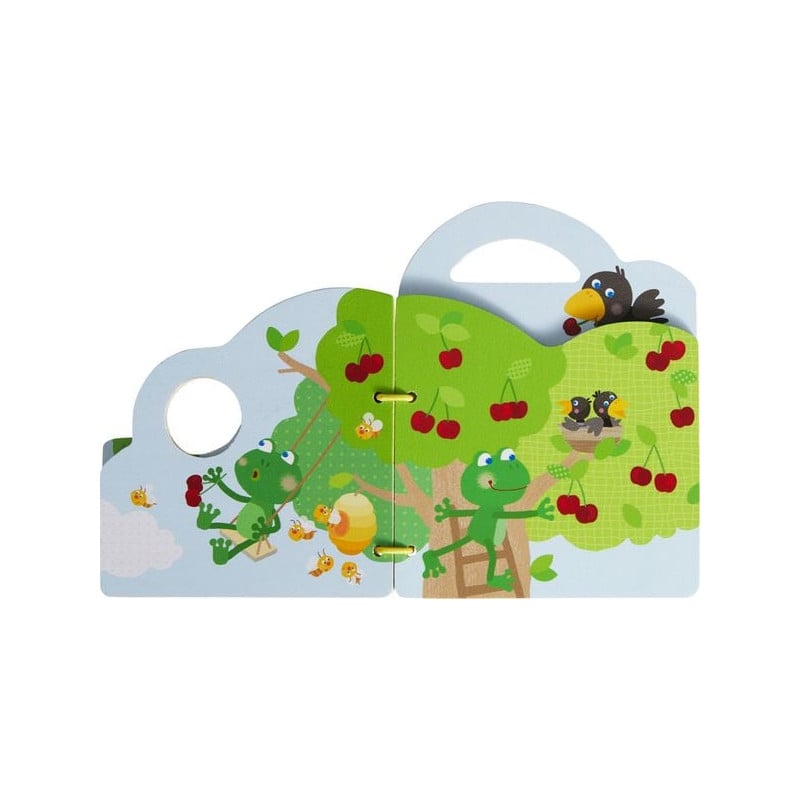 Haba Libro De Madera Para Bebés: El Frutal