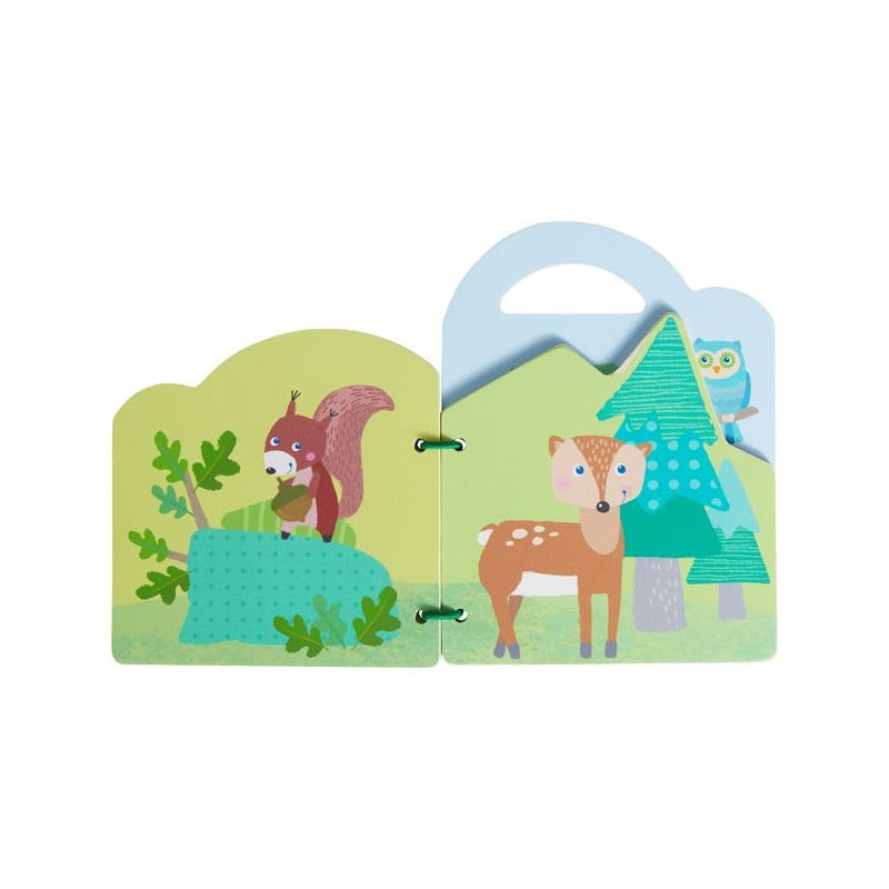 Haba Libro De Madera Para Bebés: Animales