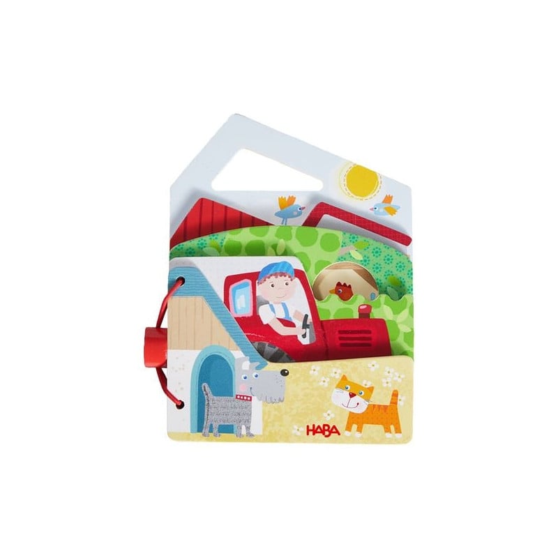 Haba Libro De Madera Para Bebés: Tractor