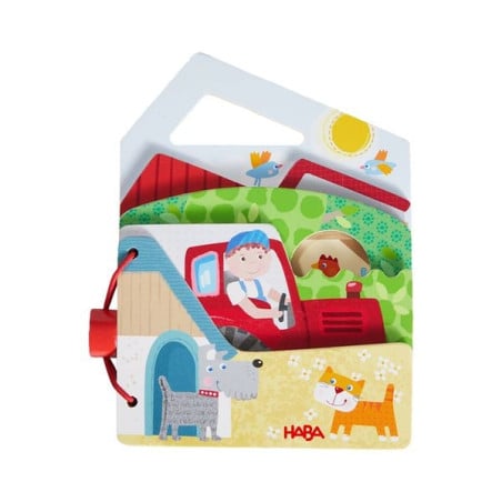 Haba Libro De Madera Para Bebés: Tractor