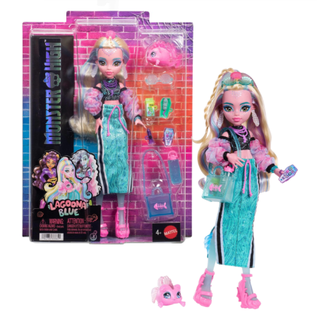 Monster High Lagoona Blue Y 7 Accesorios De Mattel