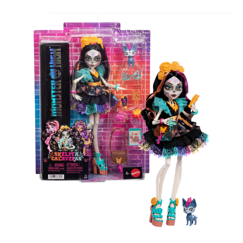 Monster High Skelita Calaveras Y 7 Accesorios De Mattel