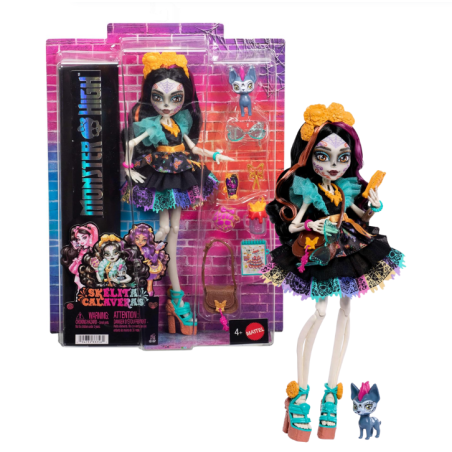Monster High Skelita Calaveras Y 7 Accesorios De Mattel