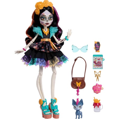 Monster High Skelita Calaveras Y 7 Accesorios