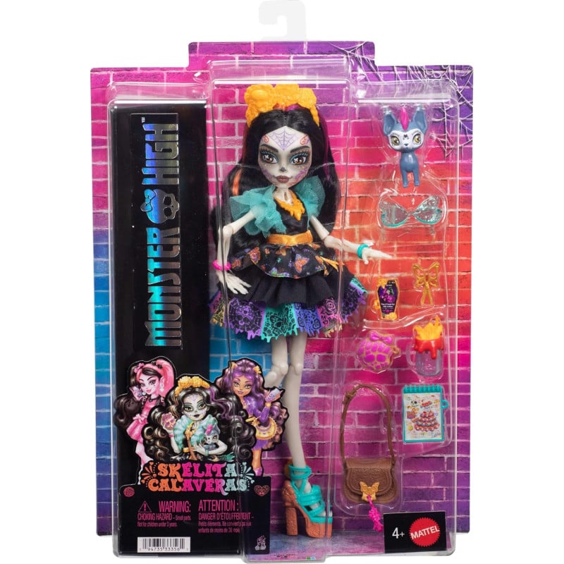 Monster High Skelita Calaveras Y 7 Accesorios