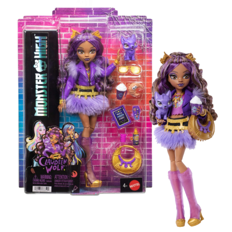 Monster High Clawdeen Wolf Y 7 Accesorios De Mattel